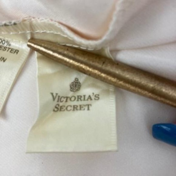 Vintage Victorias Secret L Bridal Nightgown Backless Halter Sheer Lace Front - Picture 8 of 11